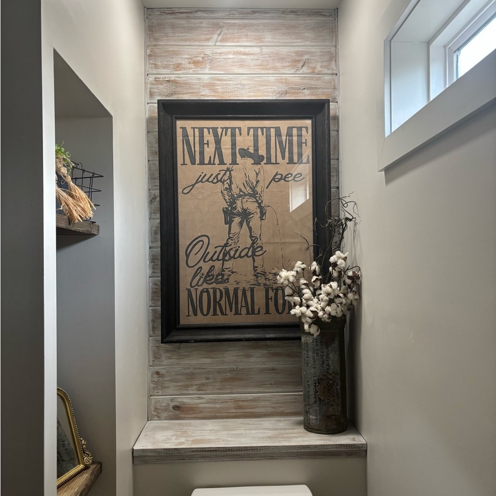 Vintage Style Cowboy Poster (frame not included)